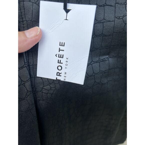 NWT Retrofete Jourdana Coated Denim Dress Black Size S Measurment in Description - Picture 12 of 14